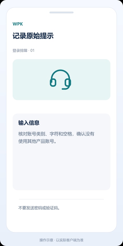 WPK 记录原始提示操作示意